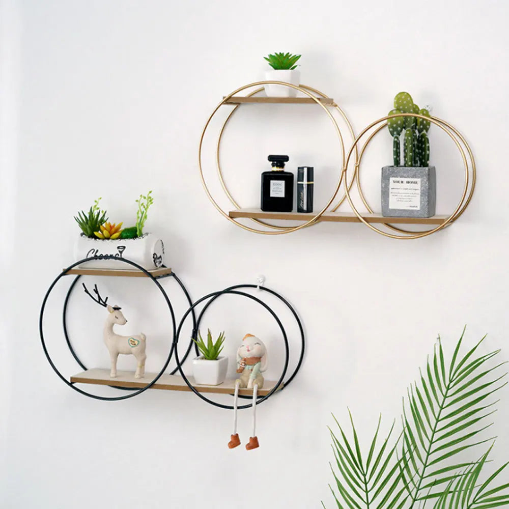 Modern Floating Circular Wall Shelves