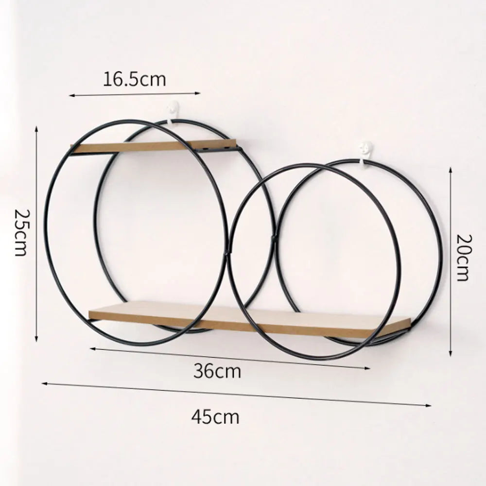 Modern Floating Circular Wall Shelves